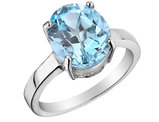 3.50 Carat (ctw) Blue Topaz Ring in Sterling Silver